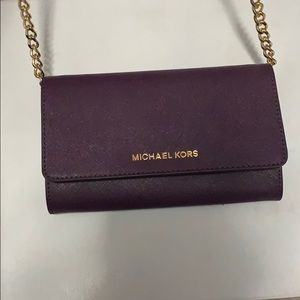 Purple Michael Kors Cross-Body
